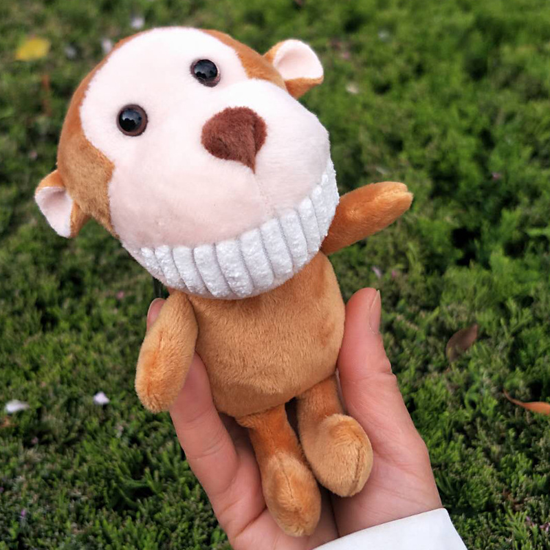 创意小猴子挂件呲牙猴子汽车钥匙扣大嘴巴猴背包挂饰情侣抓机礼批