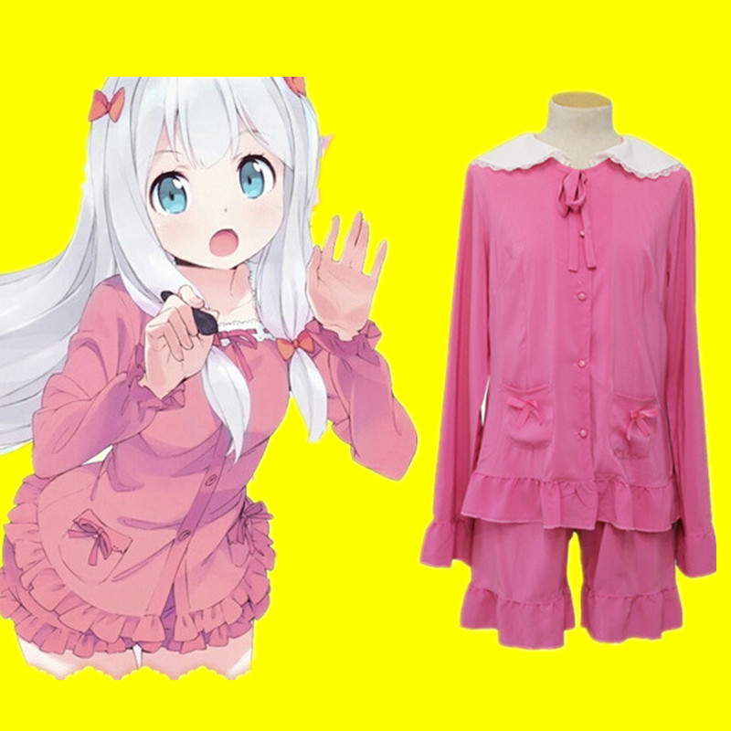 情色漫画埃罗芒阿老师cosplay服装和泉纱雾同款日常睡衣红色
