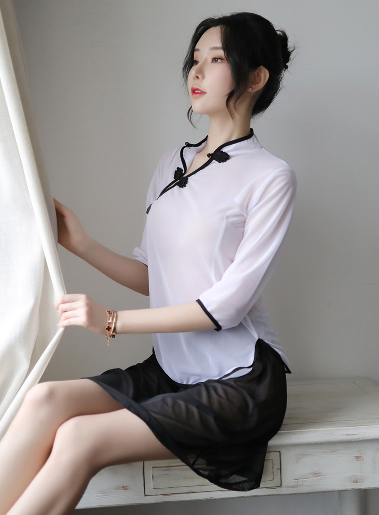 情趣内衣女制服诱惑透视套装网纱性感水手民国学生装批发代发