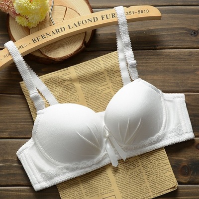 学生文胸少女性感显胸大小胸聚拢胸罩女内衣发育期钢圈定型bra