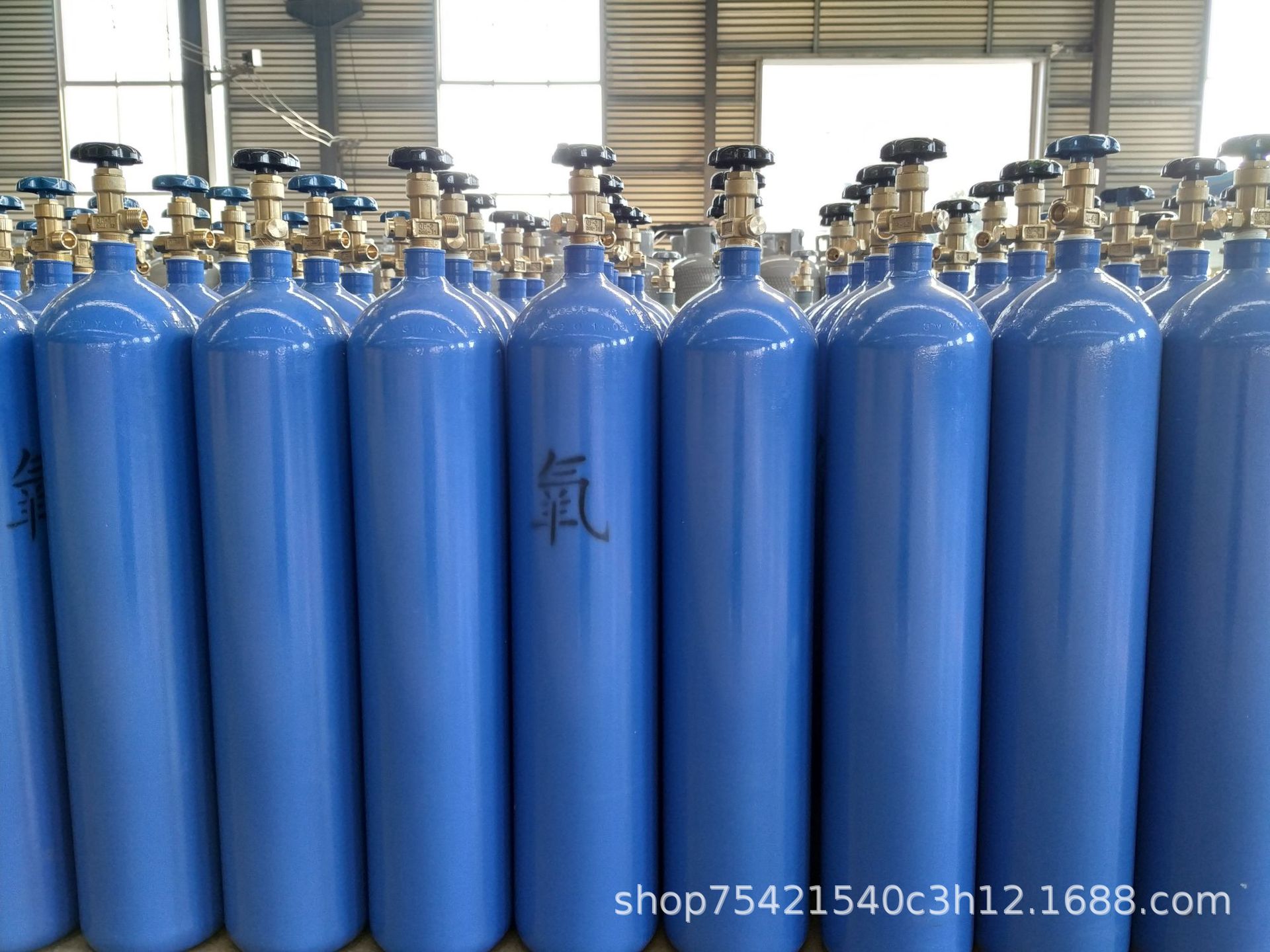 供应氧气瓶 40l 氧气钢瓶无缝钢瓶 o2 带瓶帽 qf-2阀门 工业用