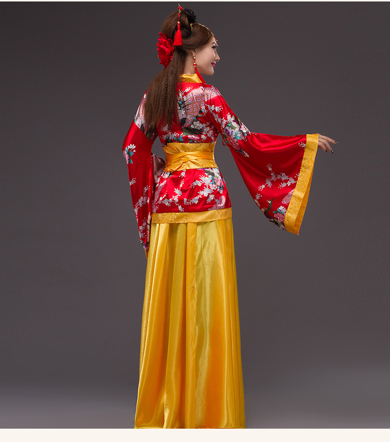 新款汉服古装仙女装 舞台演出服合唱汉服大摆舞蹈服厂家直销批发