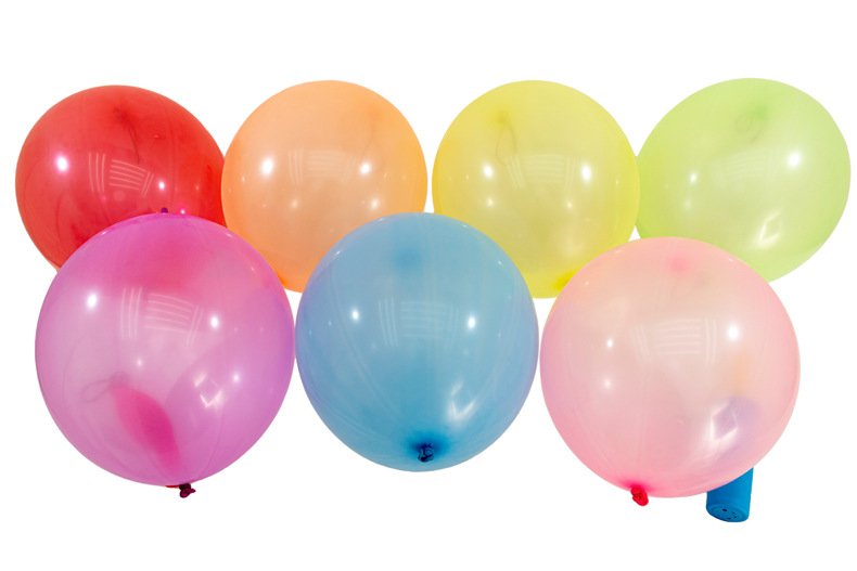 【10克加厚】7色健身拍拍球 手拍气球 带橡皮筋气球儿童玩具气球