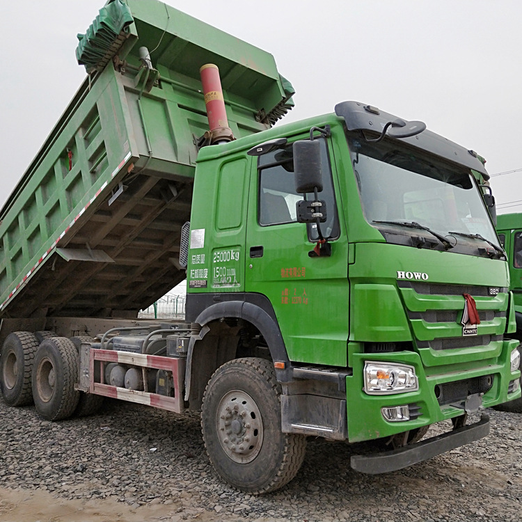 出售二手重汽豪沃后八轮前四后八工程自卸翻斗货车双桥土方自卸车