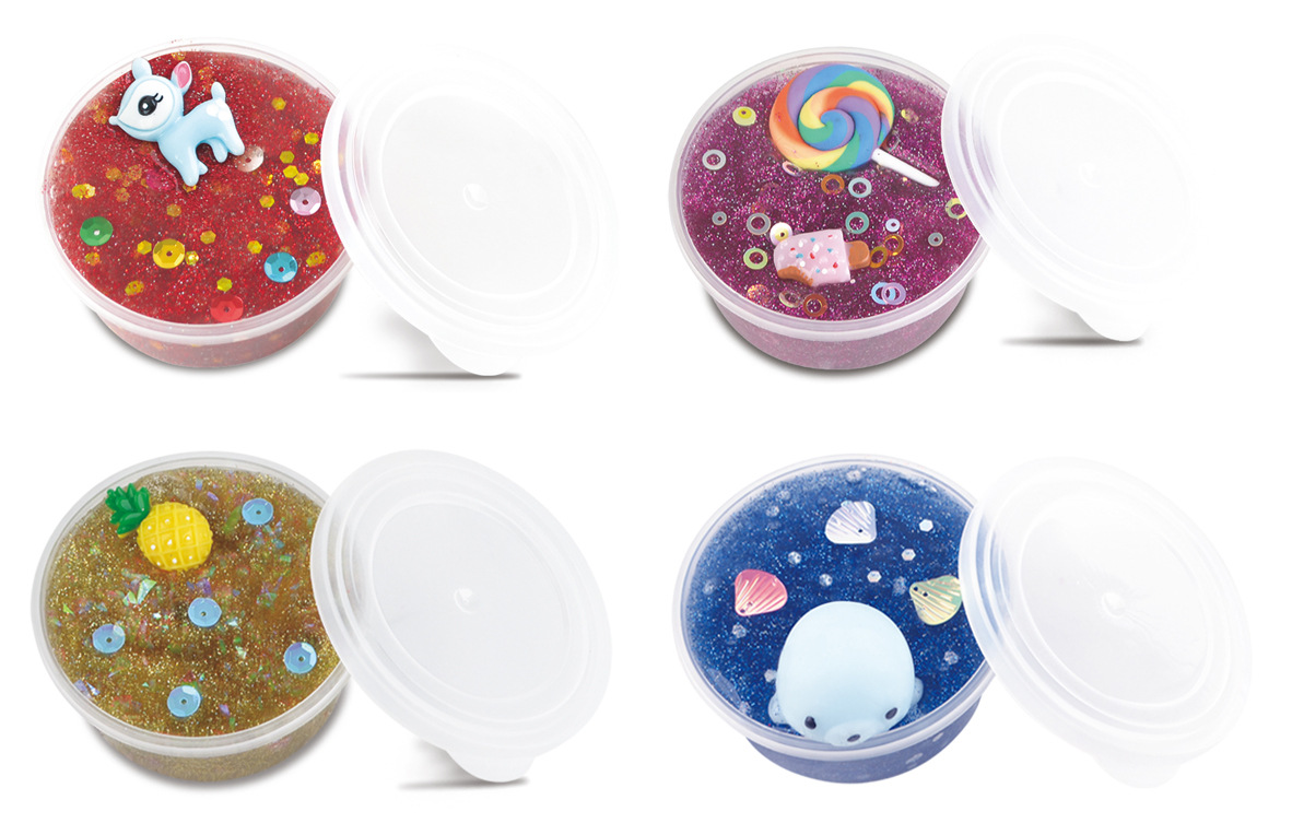 diy史莱姆水晶泥 卡通主题slime沙皮胶起泡胶 跨境新奇特解压玩具