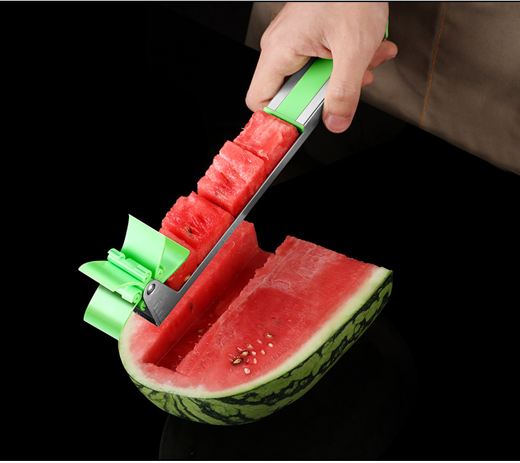 304不锈钢风车西瓜切块器 切西瓜神器 创意水果切片器 西瓜切_欧尚