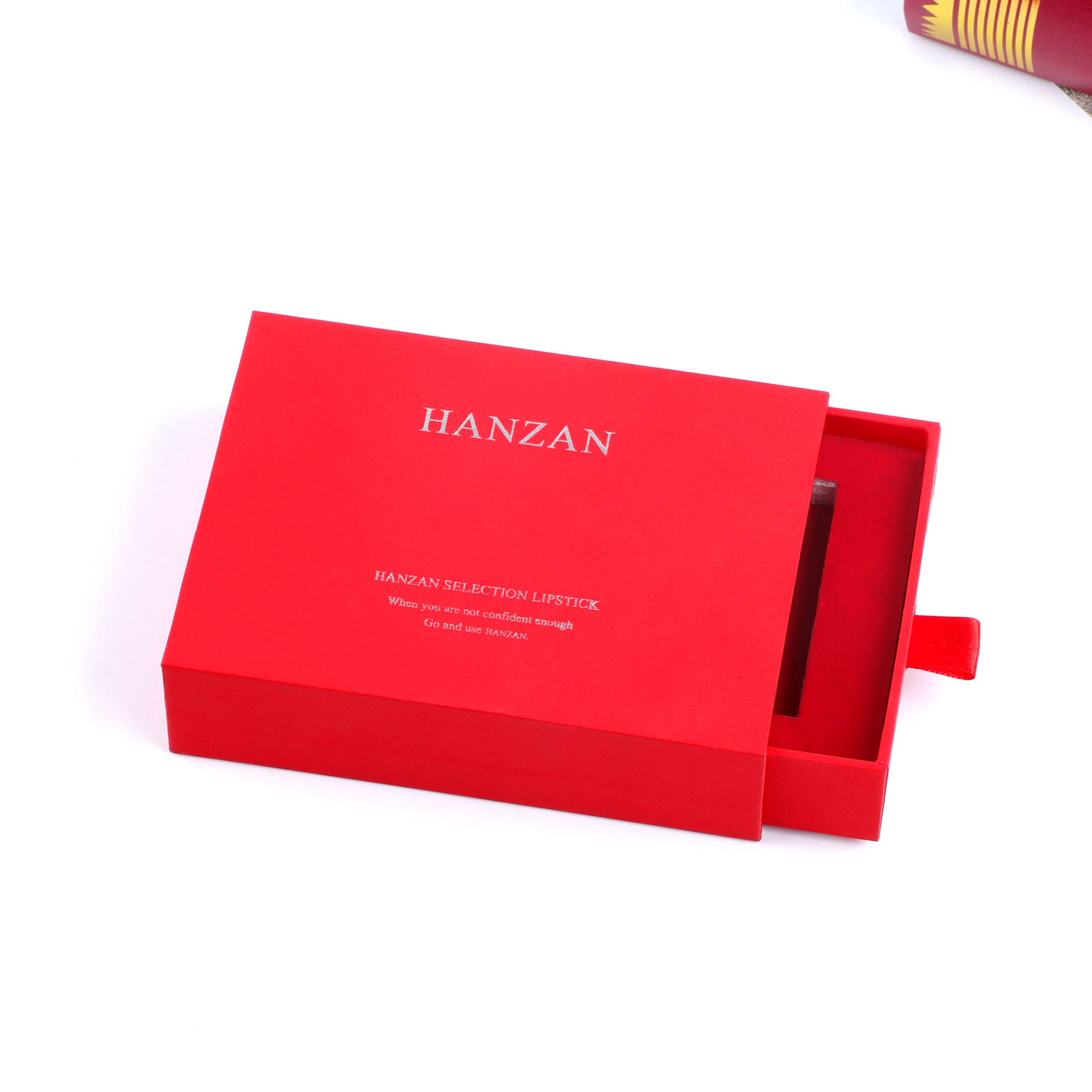 厂家定制抽拉盒 硬纸板抽屉盒 抽拉式口红包装盒 礼盒抽屉盒