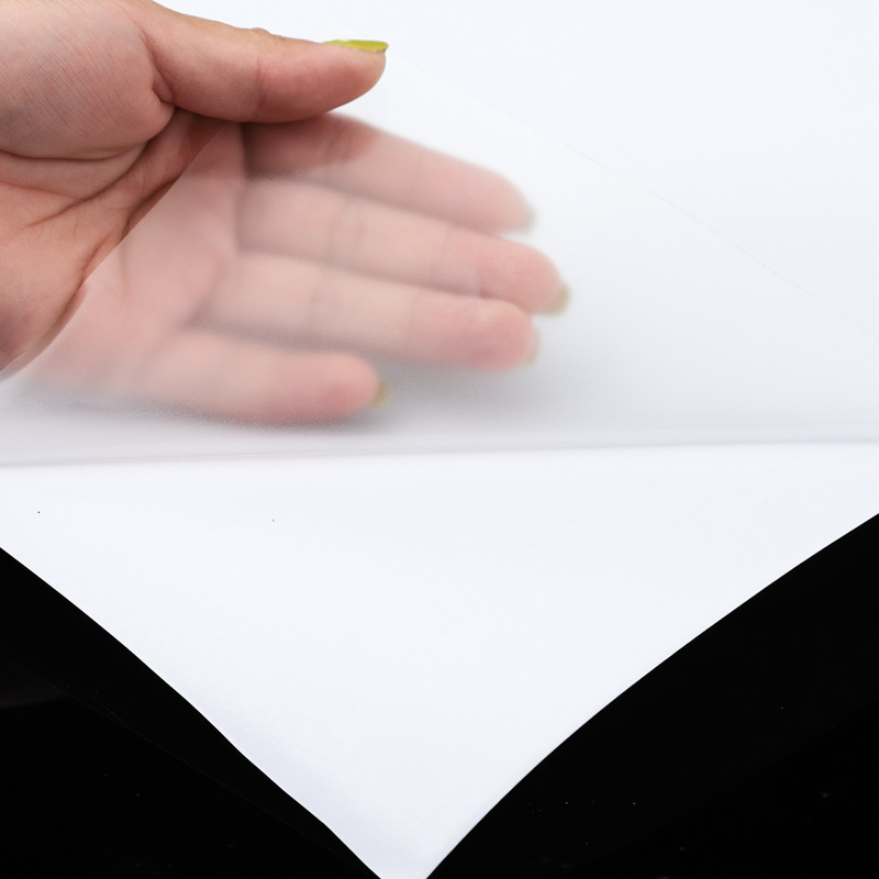 厂家磨砂半透明pvc不干胶定制8~10丝环保不干胶标签材料批发定做