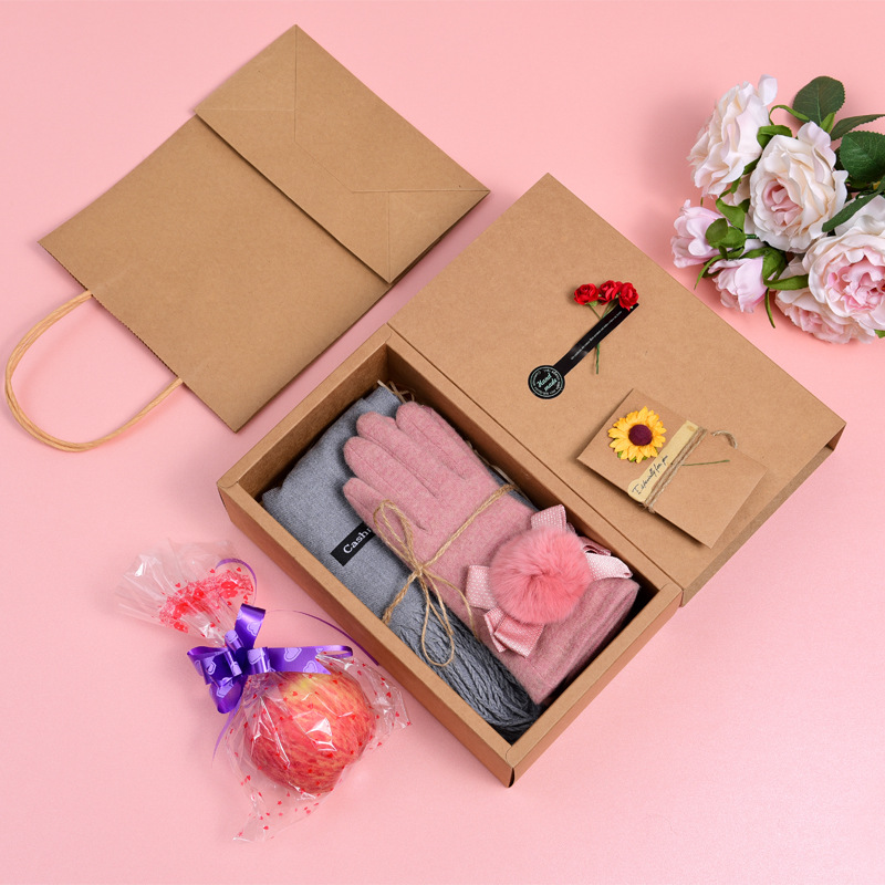 三八妇女节礼物送女生女朋友妈妈母亲生日礼品商务围巾手套套装