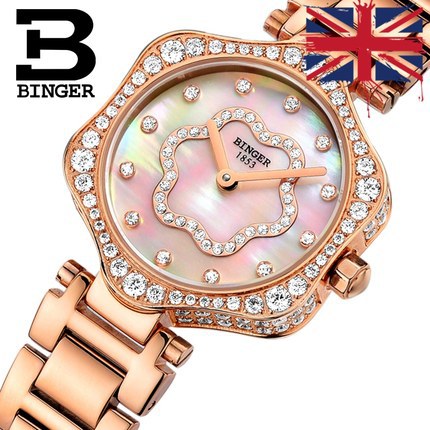 宾格热卖新款满天星手表女表石英表手表女1150l时尚奢华女士腕表