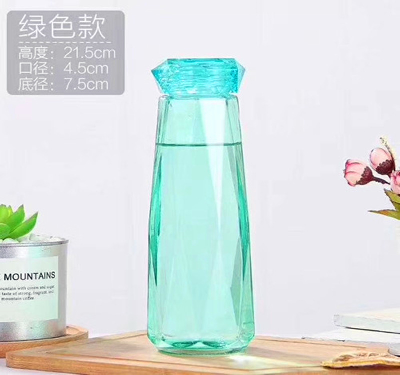 Factory Direct Sales Colored Diamond Glass Couple Water Cup Advertising Gift Cup Tumbler Nightclub Magic Color Crystal Glasses