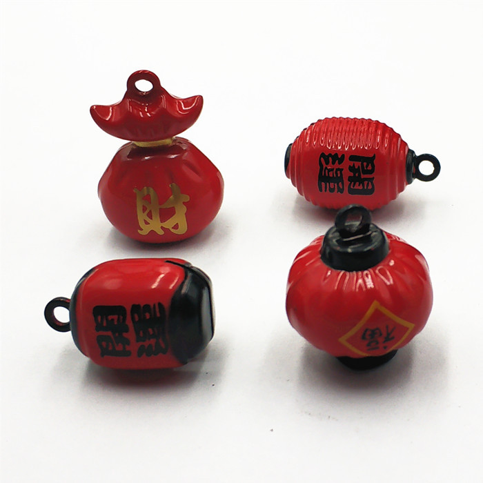 烤漆开运灯笼铃铛 铜质 灯笼款式 声音洪亮 不掉色
