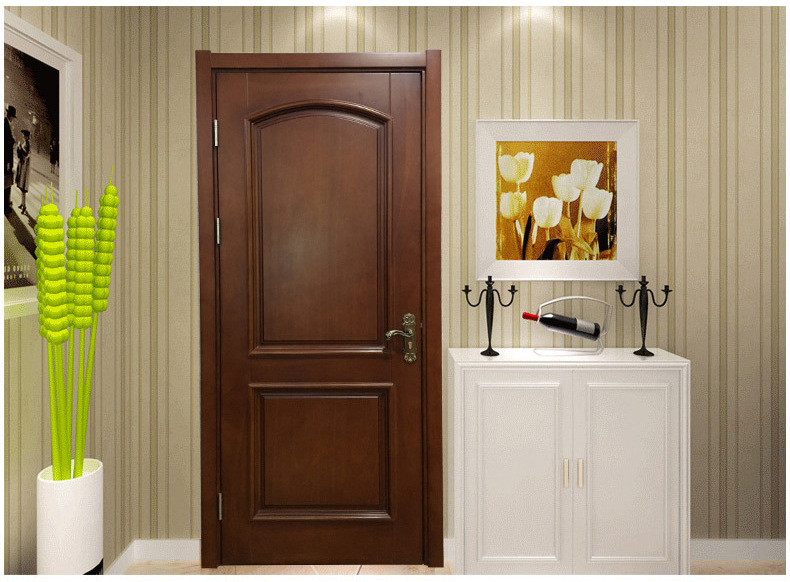 现货供应欧式客厅木门 立体扣线房门 定制实木杉木复合烤漆门