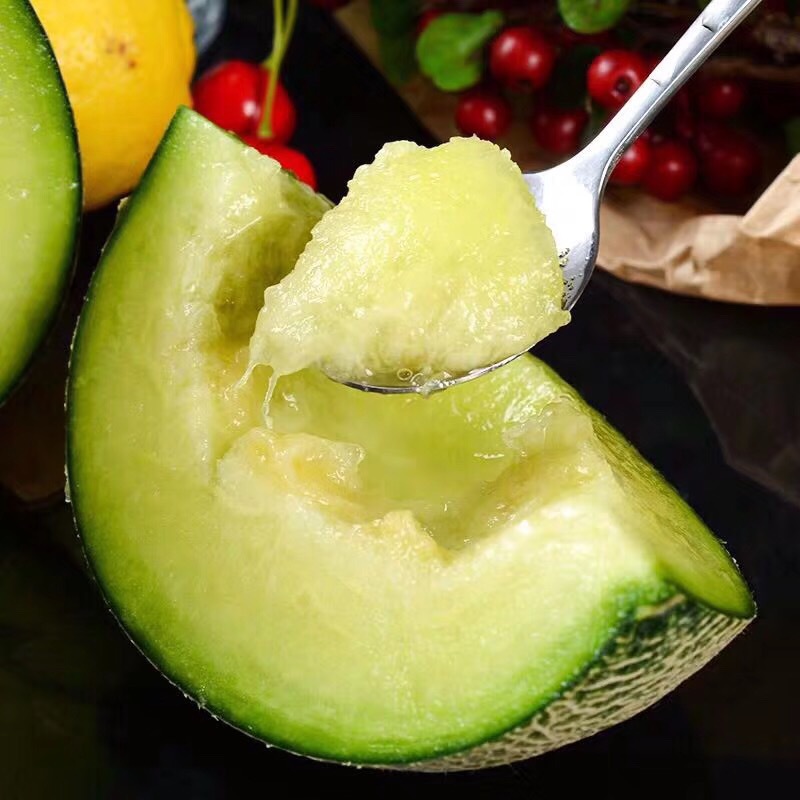 海南玫珑瓜网纹瓜 翡翠哈蜜瓜农家自种生鲜水果产地直采海南特产