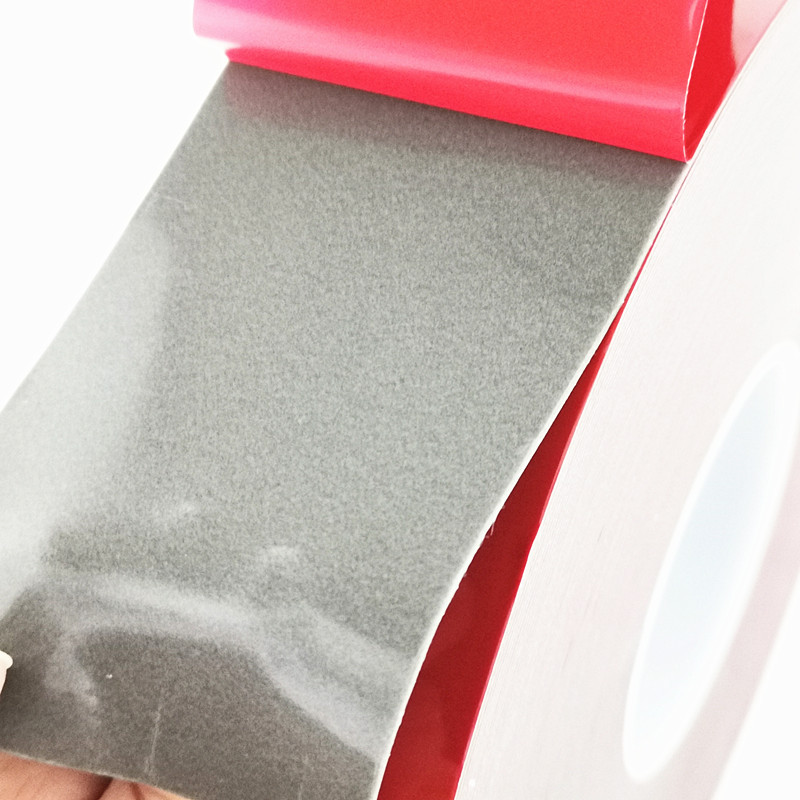 黑色pe富迪强力汽车双面胶 模切冲型红膜挂钩自粘定做双面胶带