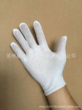 厂家销售一次性薄棉手套贴手弹力白手套文玩质检劳保汗布作业手套