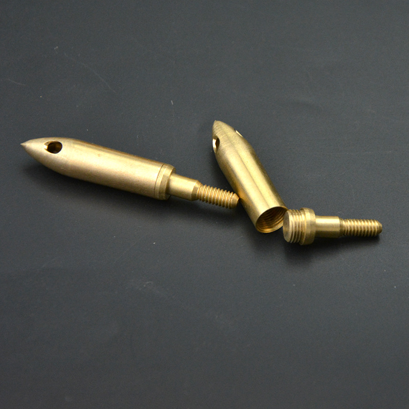 厂家直销 鸣笛箭头通用螺纹靶头 鸣笛哨子铜箭头射箭信号哨子箭头