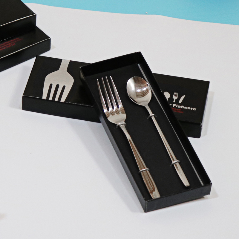 节日生日商务活动礼品盒子不锈钢刀叉匙工艺纸盒现货伴手礼盒现货