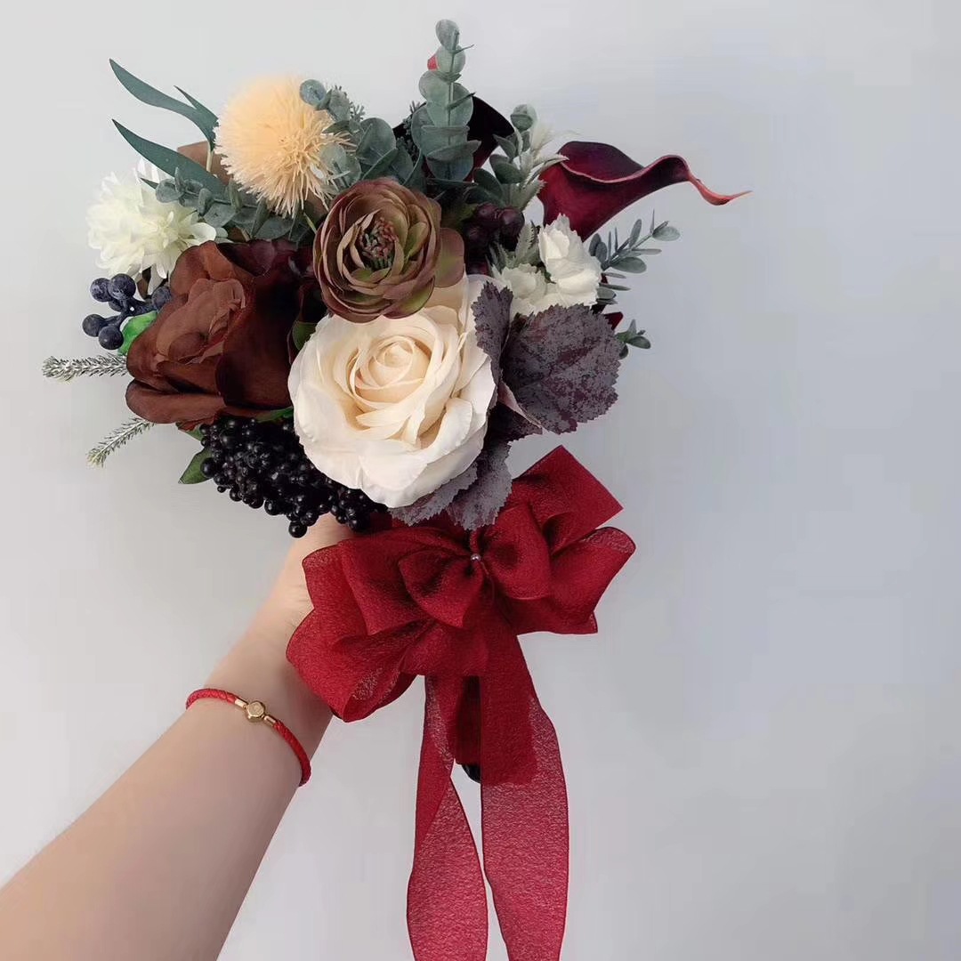 情人节新品花束包装丝带木棉纱带手工蝴蝶结鲜花包装材料包花缎带