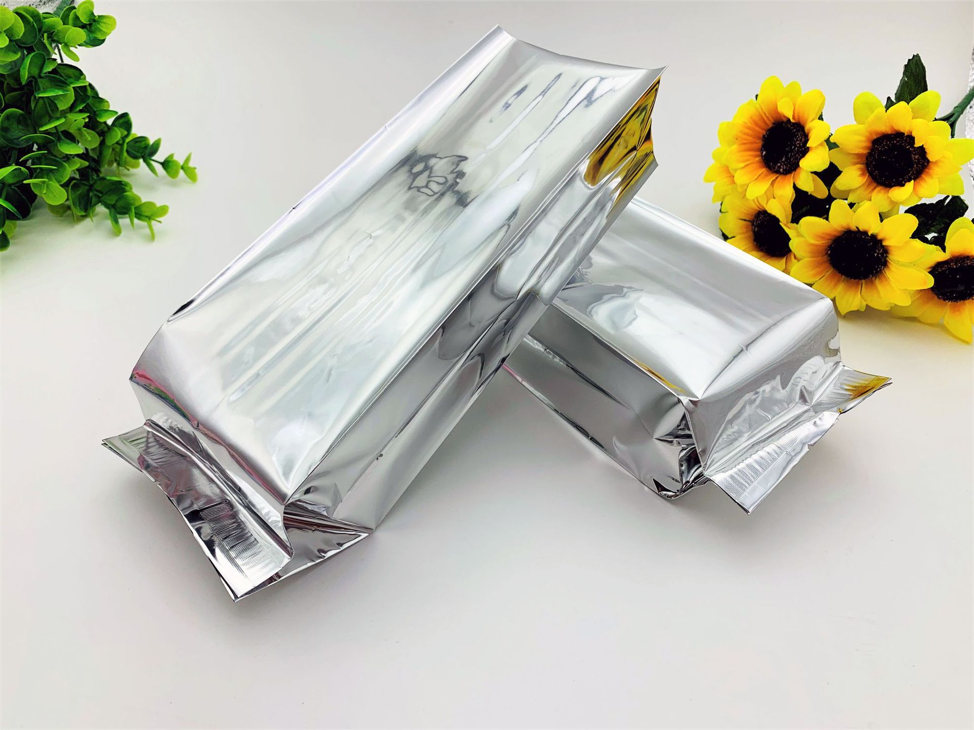 厂家现货镀铝风琴袋现货 铝箔真空袋 立体中封袋 大米茶叶包装袋