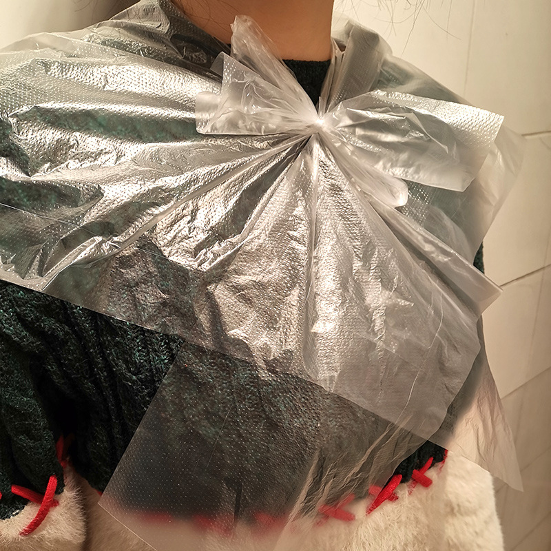 一次性披肩 染发焗油塑料理发围布60*90cm防水200pcs厂家批发定做