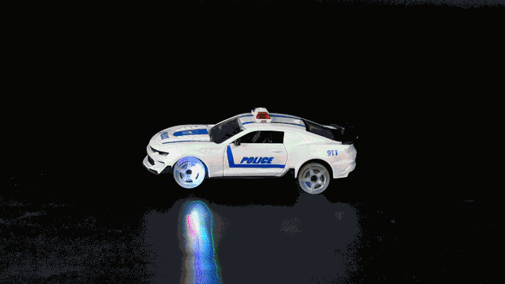 电动万向警车趣味益智电动车玩具声光玩具车自动转向调头地摊热销
