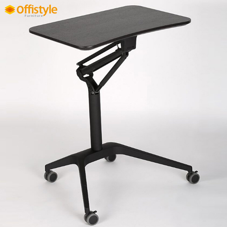 现代简约懒人家用床边移动小桌子演讲学习桌站立式电脑升降桌