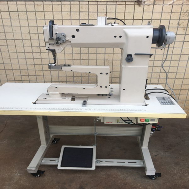 鑫豪360度曲柱高头车工字车筒状曲臂旋转高柱车缝纫机超小嘴柱车