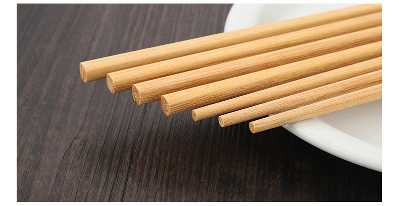 黄檀木油条捞面筷 防烫便夹吃火锅筷子批发 家庭餐用木质筷子