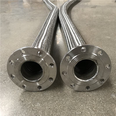 不锈钢4孔法兰金属软管 dn50法兰金属软管 不锈钢法兰波纹管定制