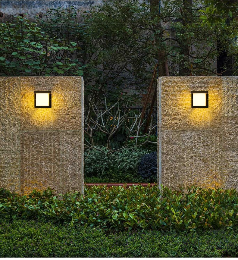 户外壁灯防水简约长条背景墙别墅过道走廊庭院灯室外墙灯楼梯门口