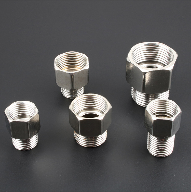 304不锈钢加厚外丝直接对丝短丝对接4分6分进水管接头管件