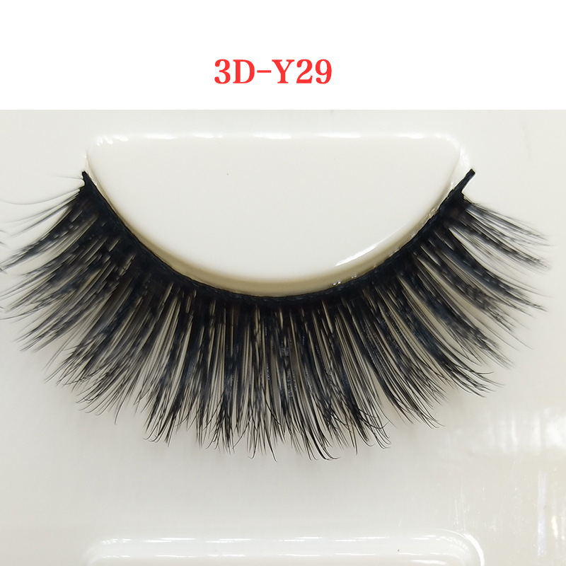 Factory 3d False Eyelashes European and American Foreign Trade Eyelash Wholesale Handmade Artificial Eyelashes Cross-Border Supply