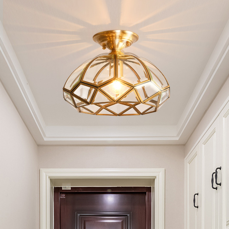 美式乡村过道灯阳台灯 入户灯玄关灯走廊灯具简约家用房间吸顶灯