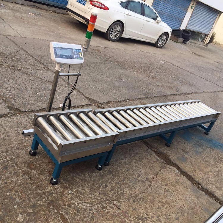 滚筒秤50kg工厂物流快递仓储电子秤报警辊筒电子磅