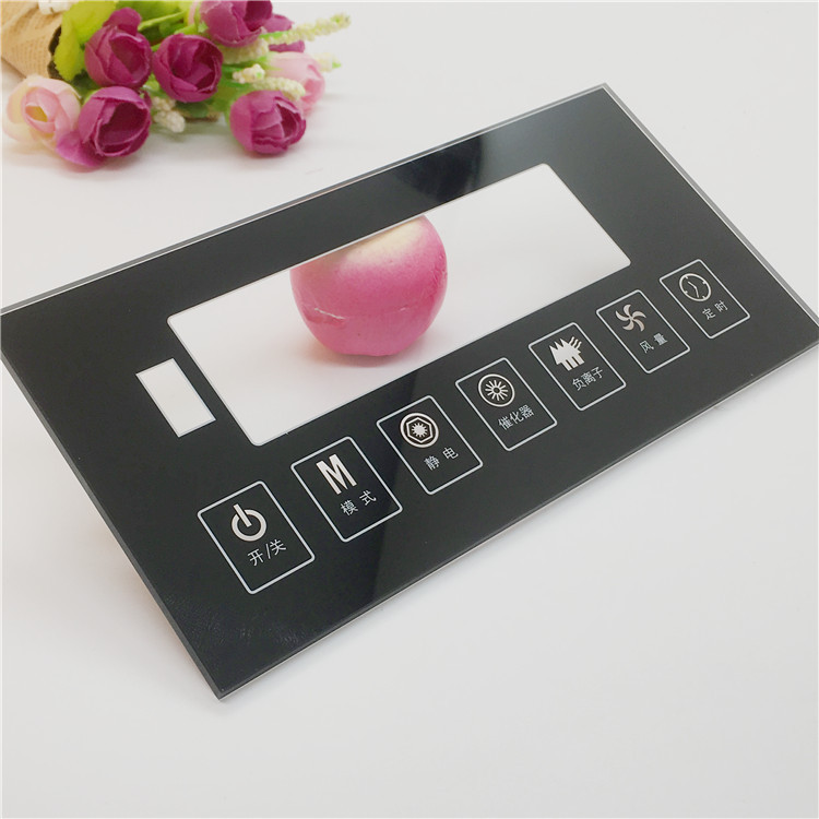 家电触摸屏钢化玻璃面板 触摸开关面板钢化玻璃 开关玻璃面板加工