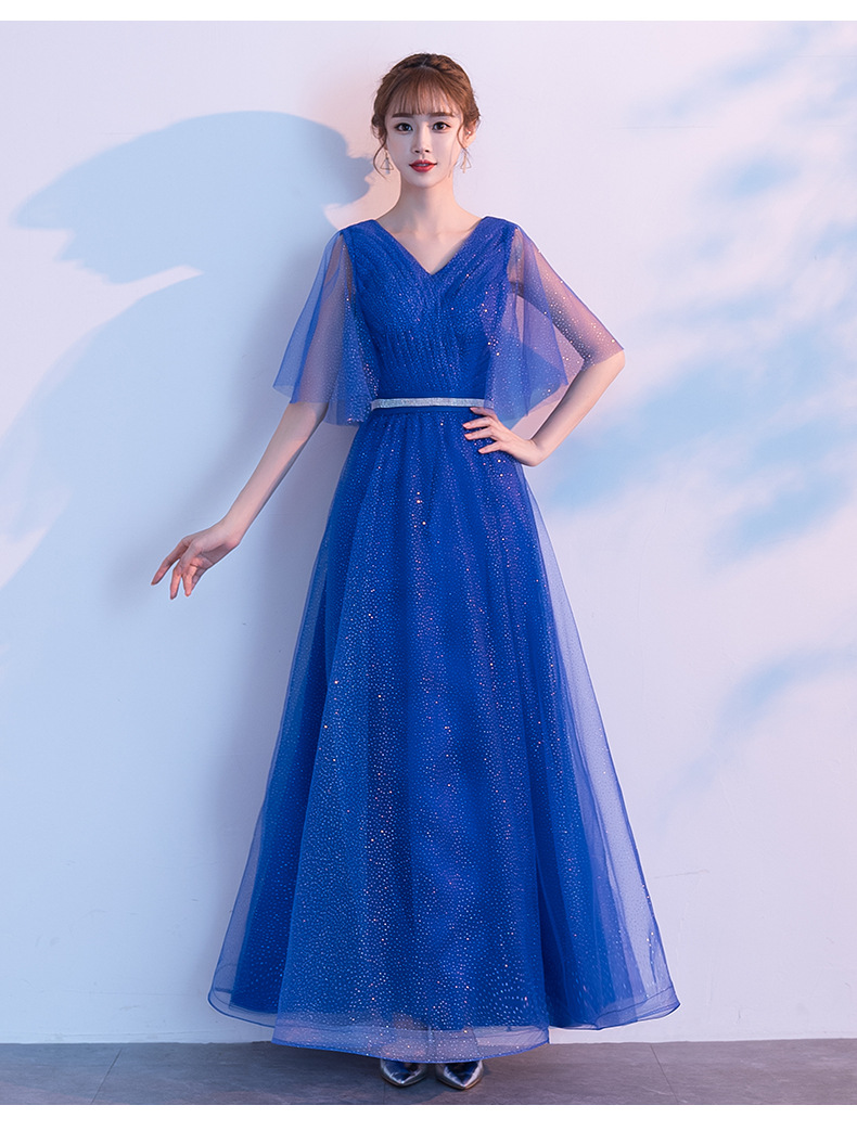 大合唱团演出服女长裙新款团体大人服装学生长款优雅表演独唱礼服