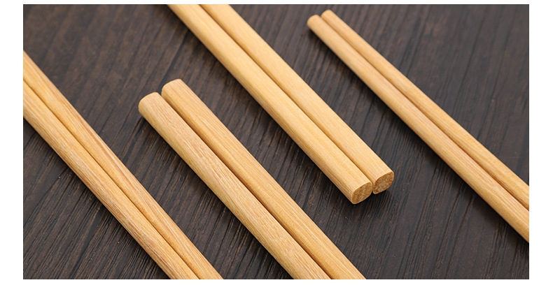 黄檀木油条捞面筷 防烫便夹吃火锅筷子批发 家庭餐用木质筷子