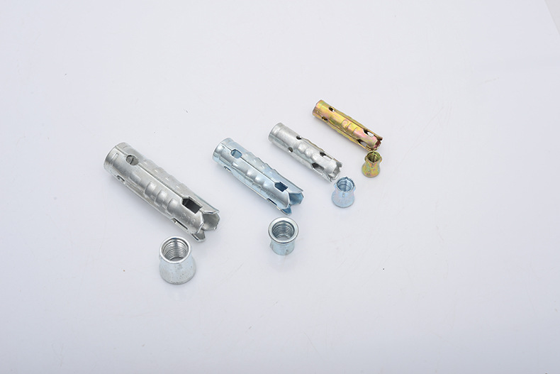 镀锌吊顶专用鱼鳞拉爆膨胀螺丝连体内膨胀螺栓组合壁虎m6/m8/m10