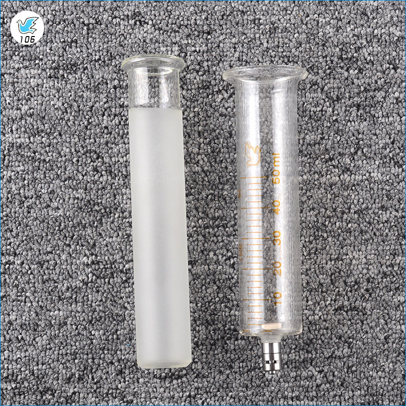 鸽牌 量大价优 贴牌 全玻璃注射器 铜头注射器 50ml 实验器具