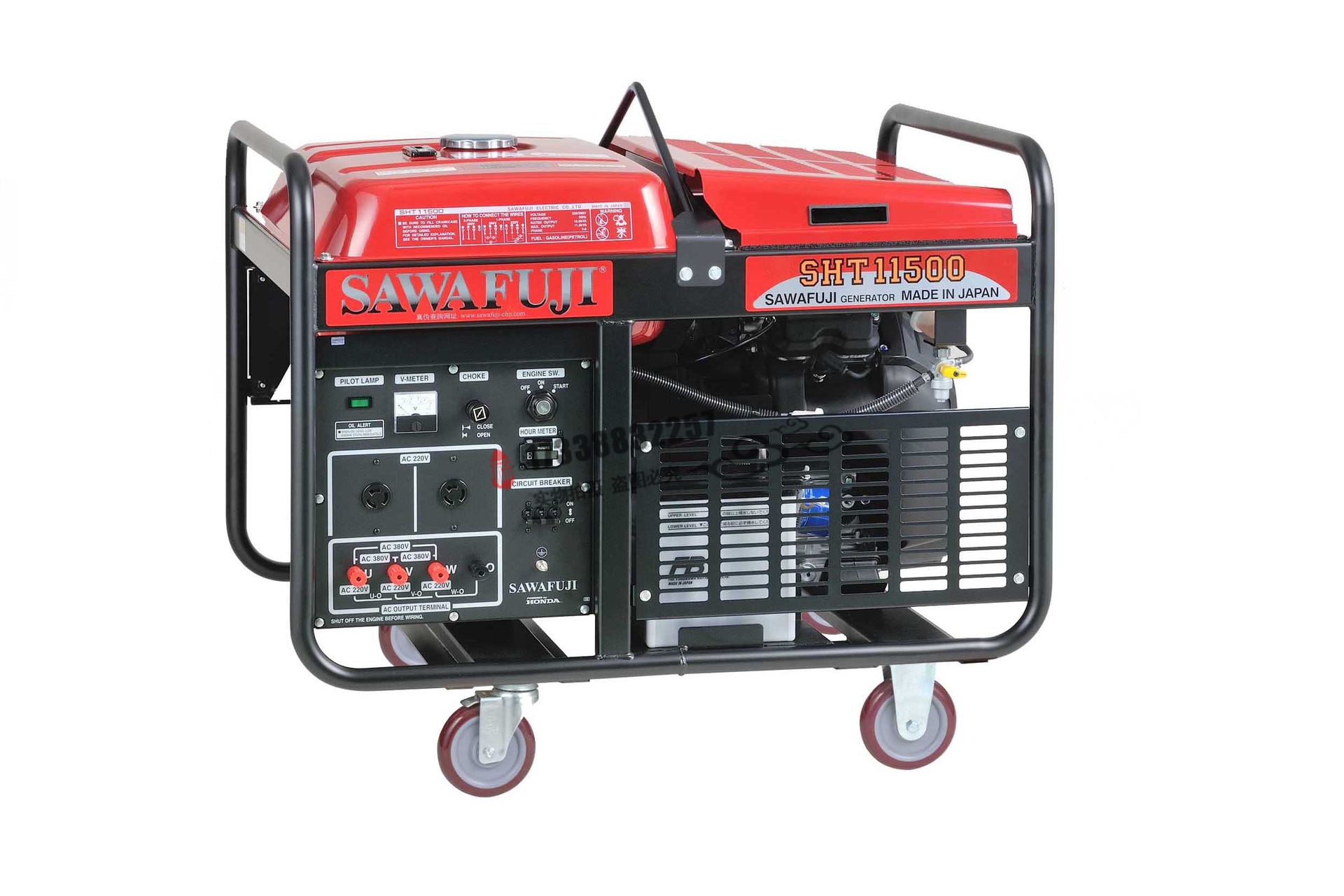 10kw泽藤本田汽油发电机组11.5kva发电机sawafuji进口sht11500ha