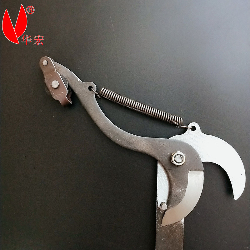 Factory Direct Supply High Altitude Pruning Pruning Shear Black Single Wheel with Rope Labor-Saving Sharp Convenient Pruning Shear Knife High-Altitude Fruit Picking