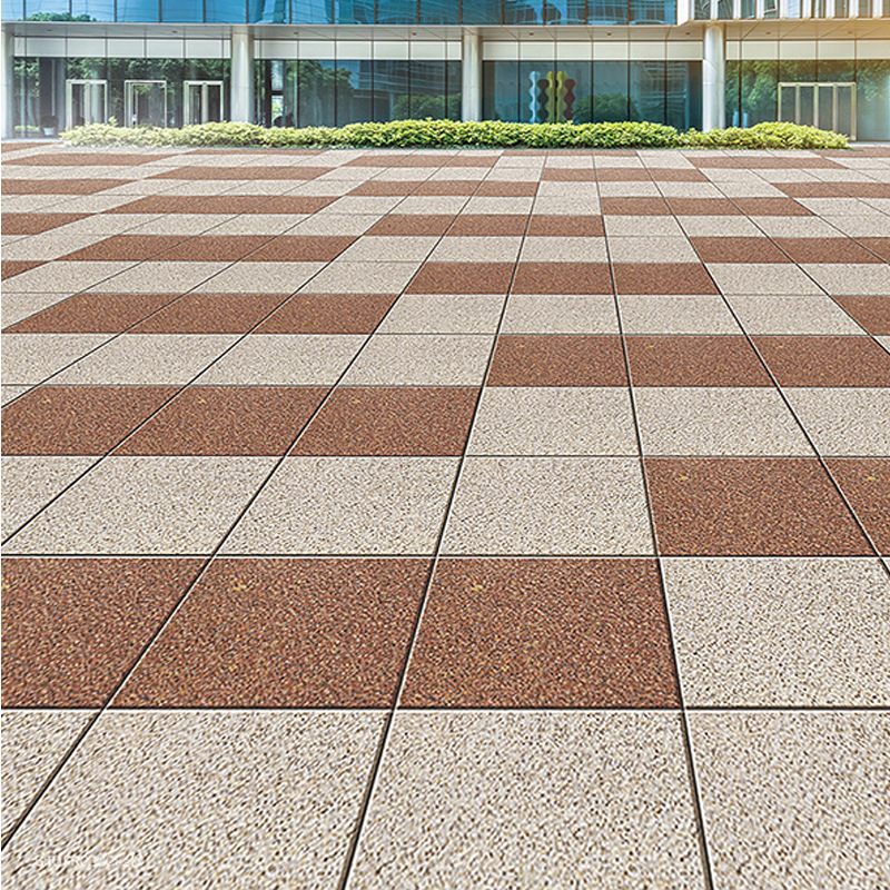 通体荔枝面广场砖200 300 仿花岗岩瓷砖 室外彩石砖别墅铺石地砖
