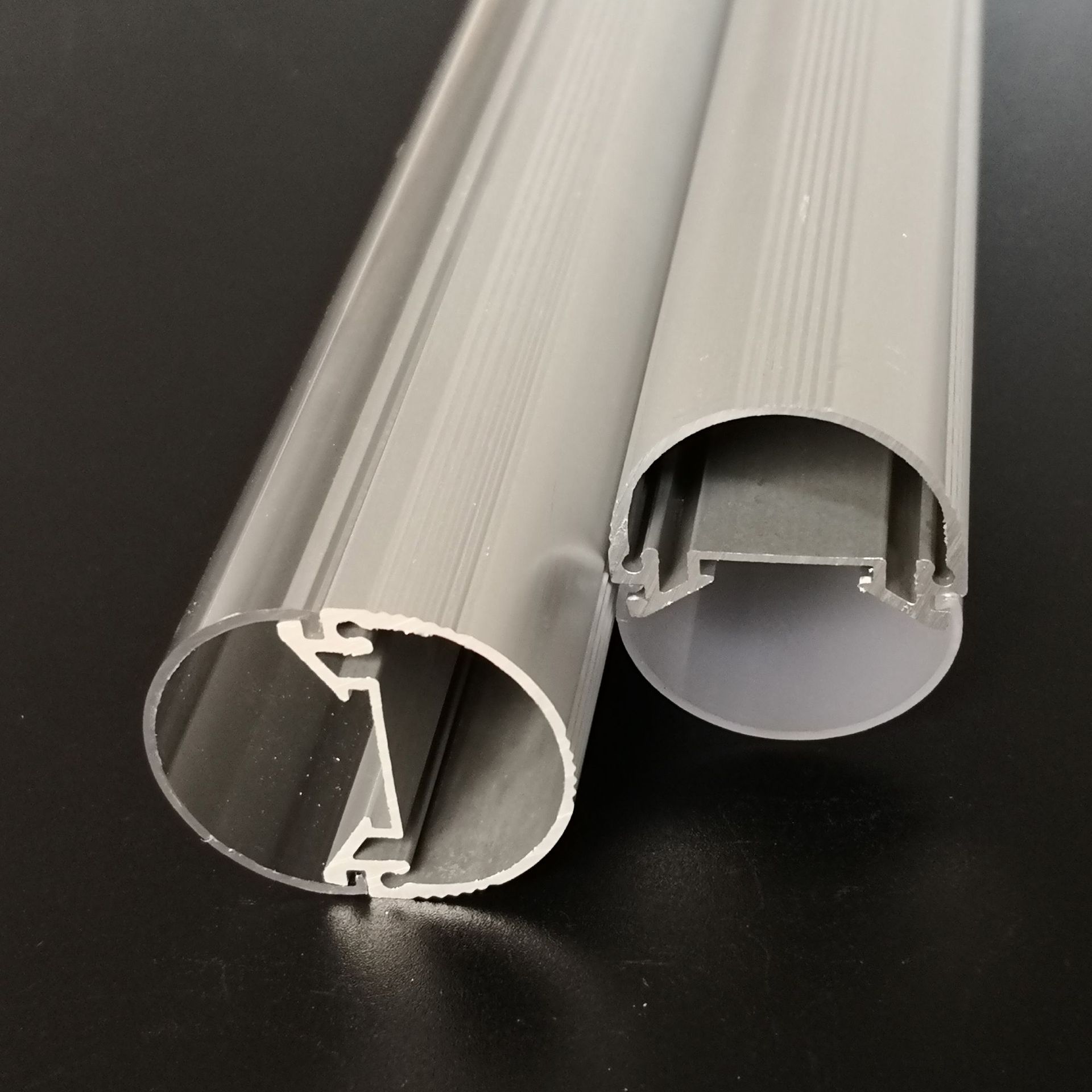 灯罩厂家直销t8椭圆灯管 pc罩厂家高透光率 扩散罩 透明条纹罩 ul