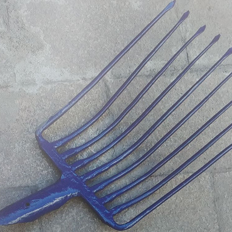 一体铁路锻打式九股钢叉找鑫隆买锻造九股钢叉 锻造九齿耙