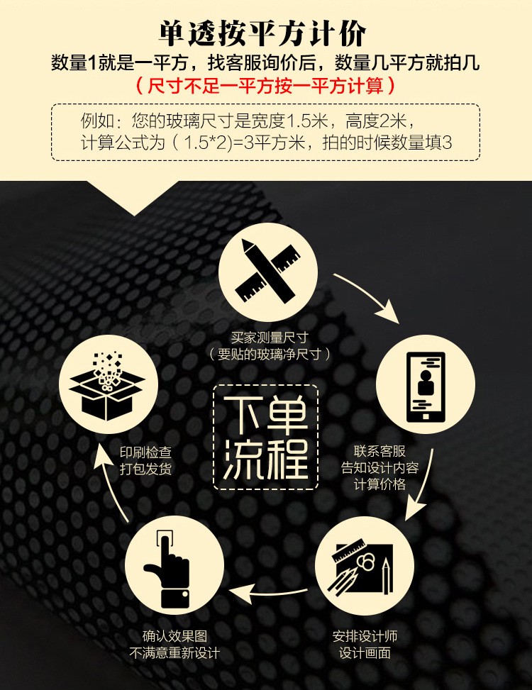 单透玻璃贴膜 广告 单透玻璃车贴户外定制玻璃墙贴隔热单孔透