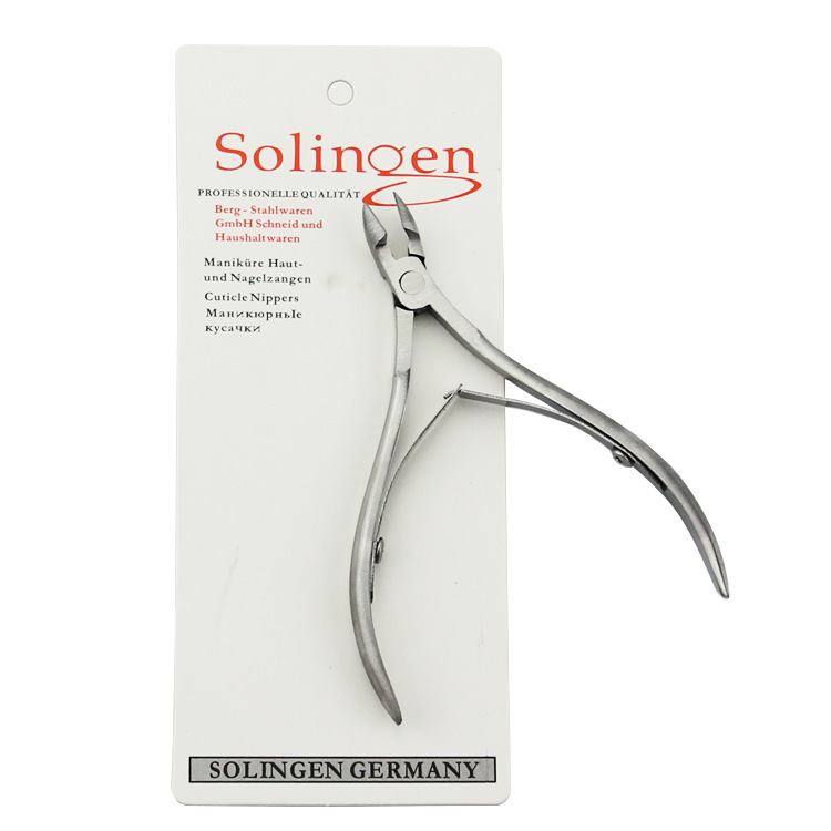 Manufacturer Supply 801 Stainless Steel Double Fork Exfoliating Scrub Scissors White Card Dead Skin Scissors Beauty Pliers Dead Skin Clipper Wholesale