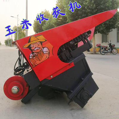 陕西渭南新型玉米收获机四轮车带玉米收割割台玉米收割机现货批发