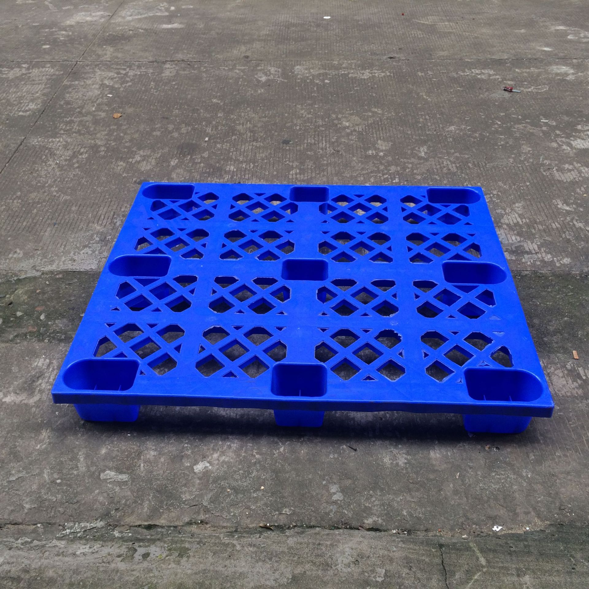 网格九脚四面进叉塑料托盘1200*800*145加厚啤酒仓库塑胶卡板垫板