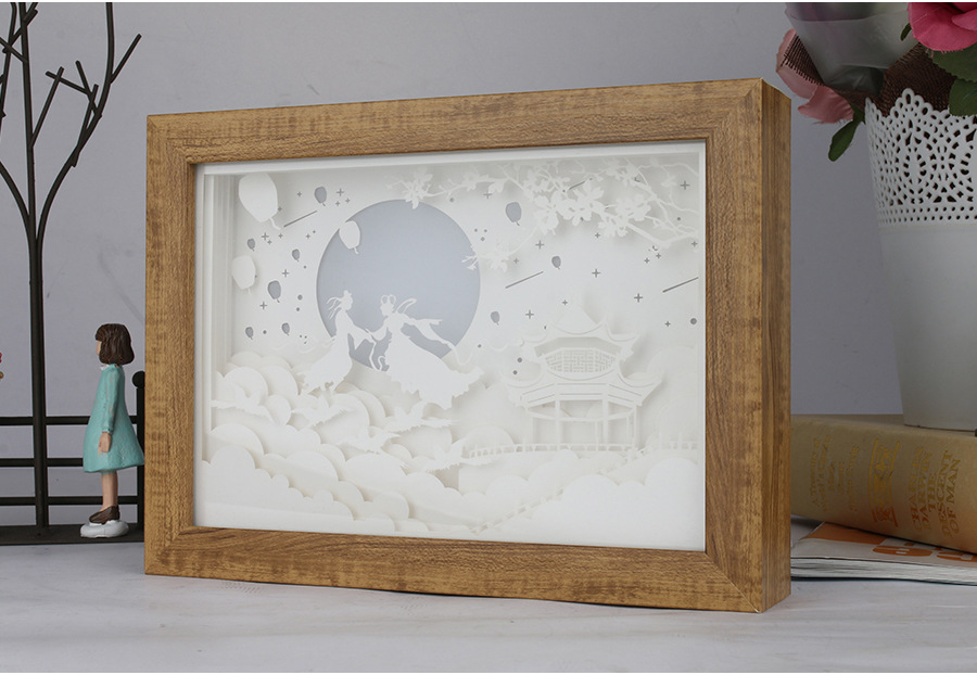 类别 节日纸雕灯 摆挂形式 摆饰 风格 现代简约 造型 七夕鹊桥相会